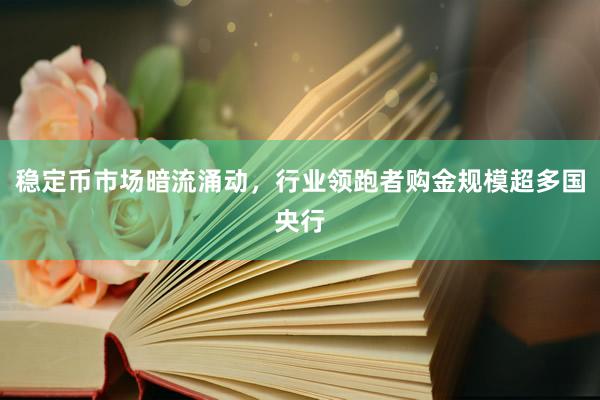 稳定币市场暗流涌动，行业领跑者购金规模超多国央行